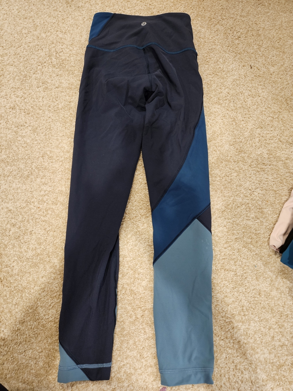lululemon athletica Navy & Teal Colorblock Leghings